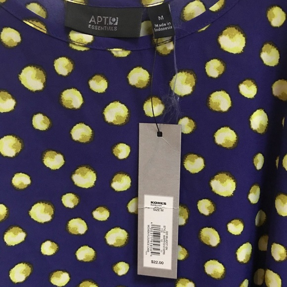 NWT APT 9 Polka dot tank top - Size Medium - Picture 4 of 7